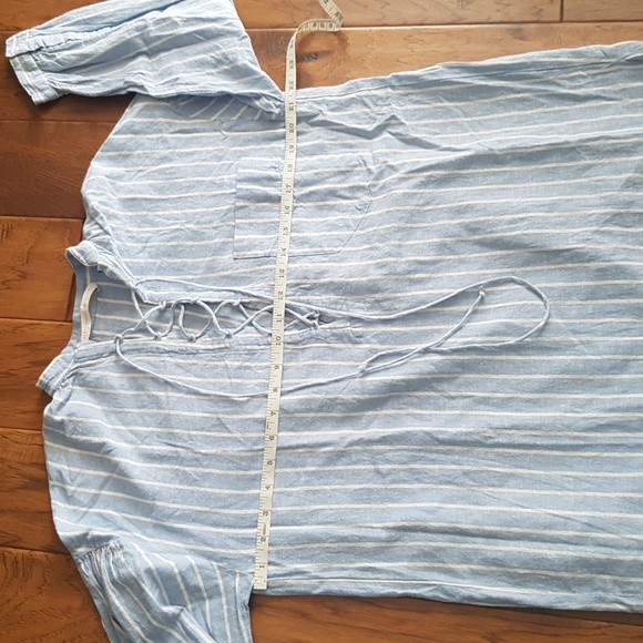 Zara Trafaluc Cotton Striped Oversized Tunic Size XS - Picture 7 of 16